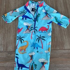 Baby Boden one piece swim suit, 40 SPF, size 3-6 mos, EUC